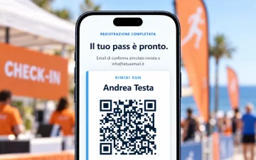 Iscrizioni e Check-in QR per Gare Sportive