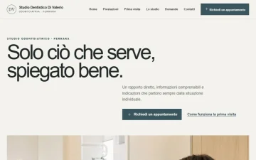 Sito Web per Dentisti – Minimal
