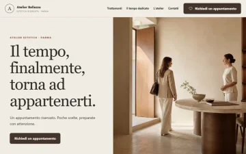 Sito Web per Centri Estetici – Elegante