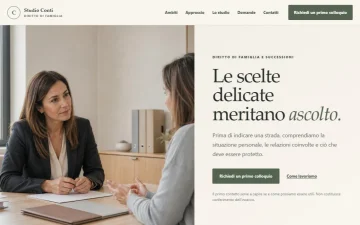Sito Web per Avvocati di Famiglia – Naturale