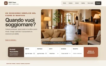 Sito Web per B&B – Clean
