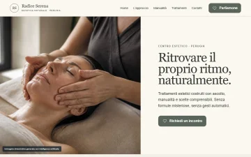 Sito Web per Centri Estetici – Naturale
