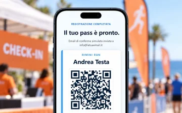 Iscrizioni e Check-in QR per Gare Sportive