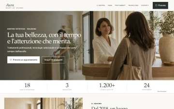 Sito Web per Centri Estetici – Minimal