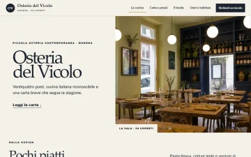 Sito Web per Osterie – Tradizionale