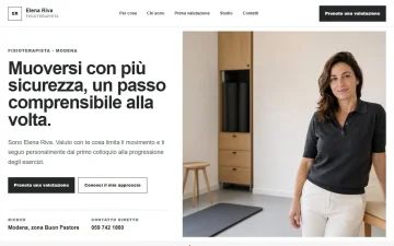 Sito Web per Fisioterapista – Minimal