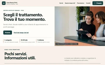 Sito Web per Centri Estetici – Clean