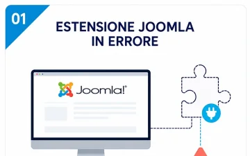 Estensione Joomla causa errore o blocca il sito