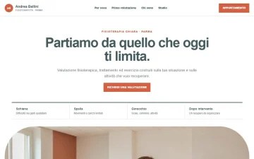 Sito Web per Fisioterapista – Clean