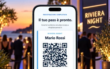 Iscrizioni e Check-in QR per Feste ed Eventi
