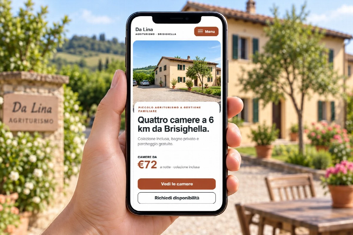 Sito Web professionale Da Lina su smartphone