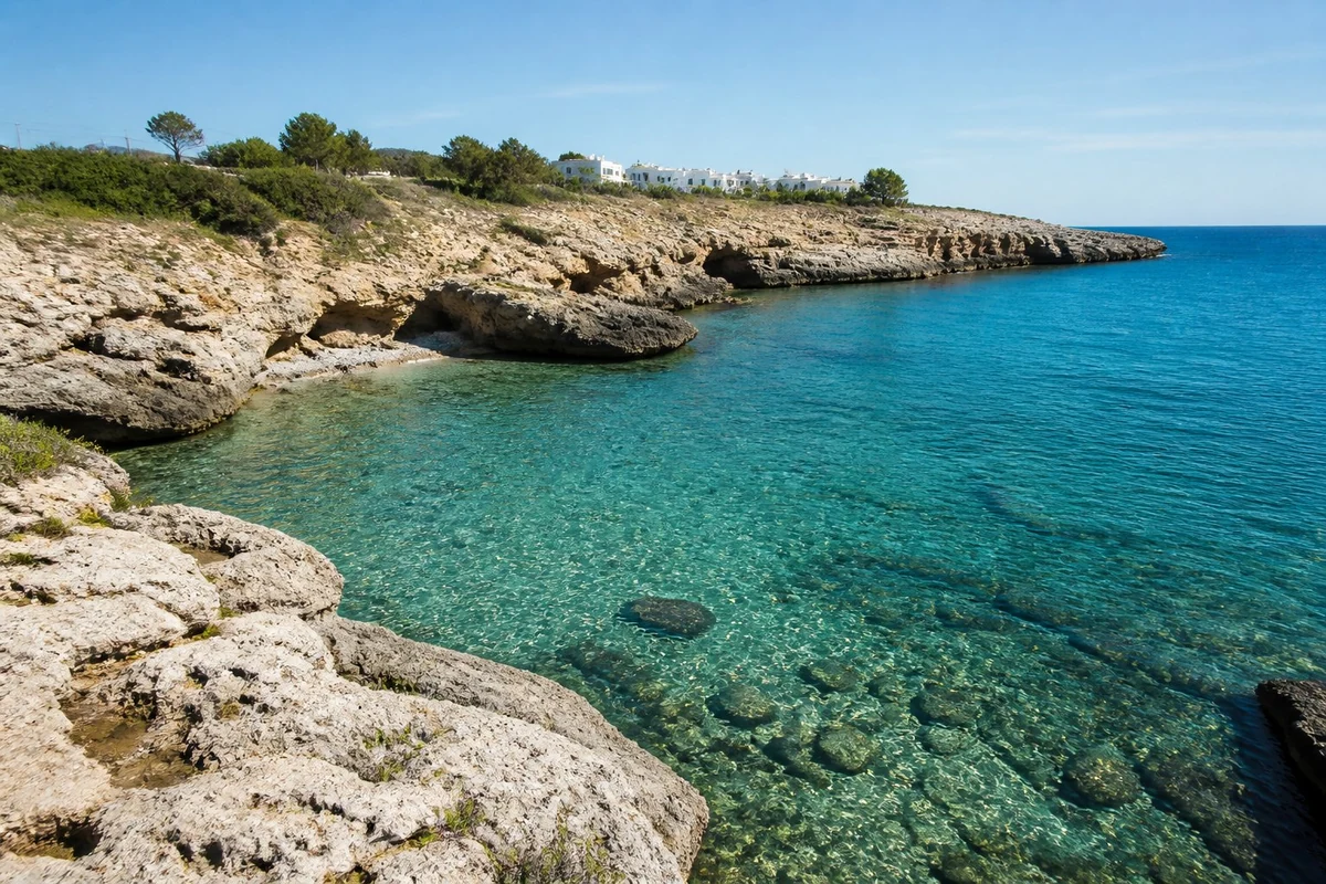 Cala rocciosa vicino alla casa