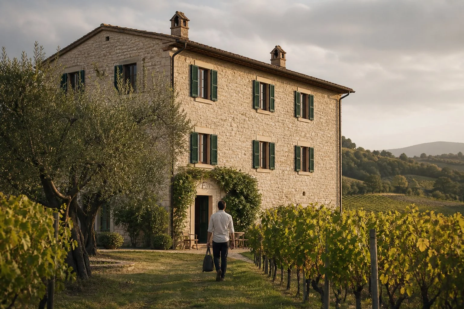 Olmo Nero tra vigneti e olivi